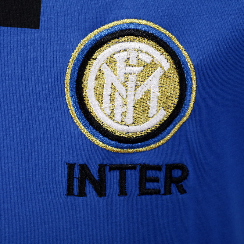 国际米兰足球俱乐部官方星条纹文化衫(棉氨材质)-蓝色 (Inter Milan)