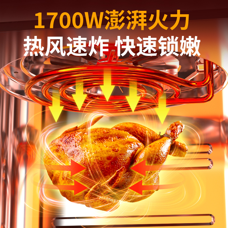 苏宁自营容声空气炸锅电烤箱2025新款多功能烧烤微波炉一体机2072高清大图