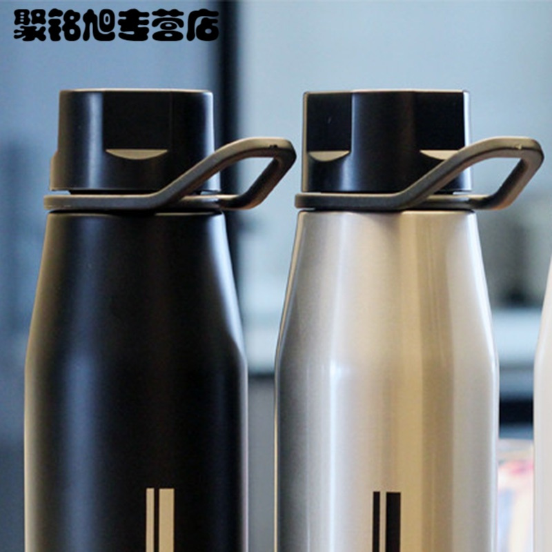 潮人运动保温杯男女大容量户外不锈钢水壶便携车载随手茶杯子喝水杯家用水杯大容量水杯喝水学生水杯