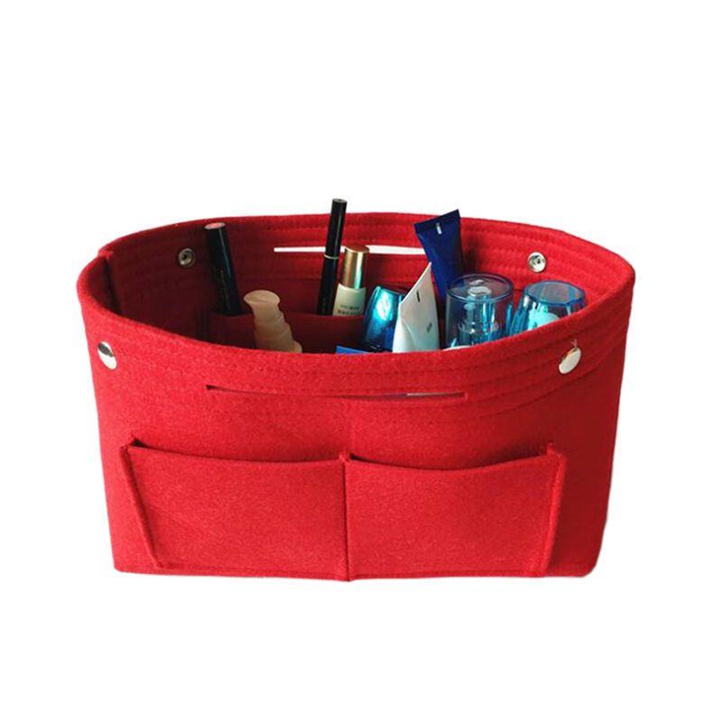 毛毡包包女旅行收纳袋化妆包整理包旅游洗漱内胆包收纳包中包女