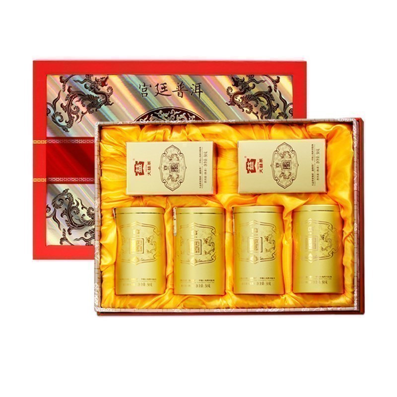 [茶礼]大益普洱茶熟茶2022年宫廷300g特级散茶云南勐海茶叶