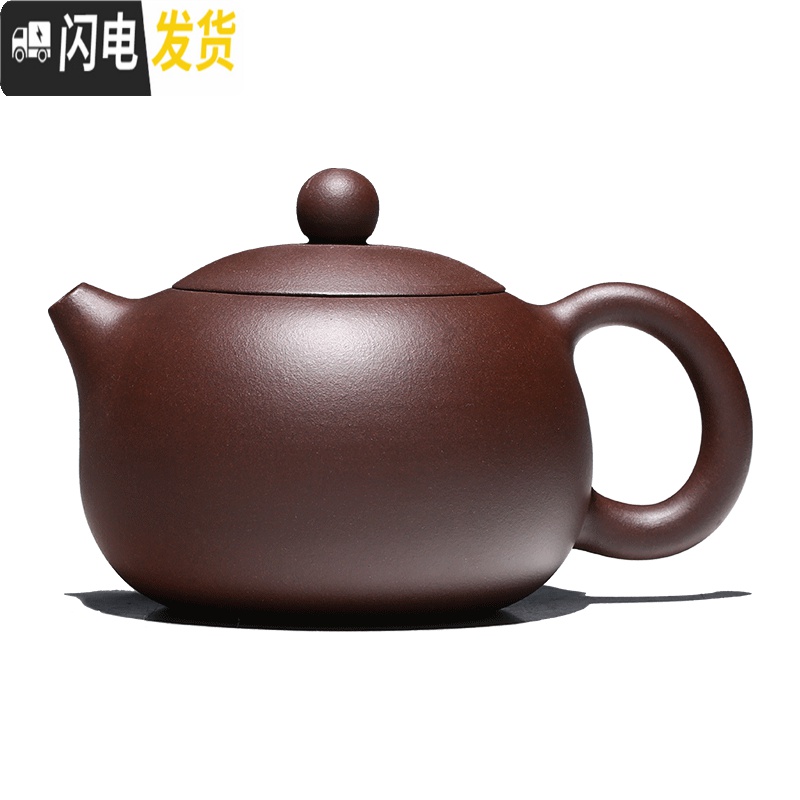 三维工匠紫砂壶纯全手工名家正宗西施石瓢仿古壶家用泡茶壶茶具套装 紫泥·汉铎高清大图