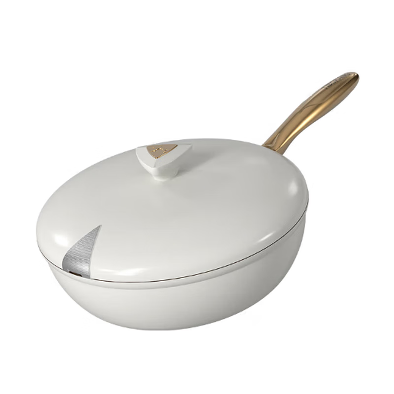 帝伯朗零氟系列 浮光氧吧锅32cm云落白DBL-FGYBG02