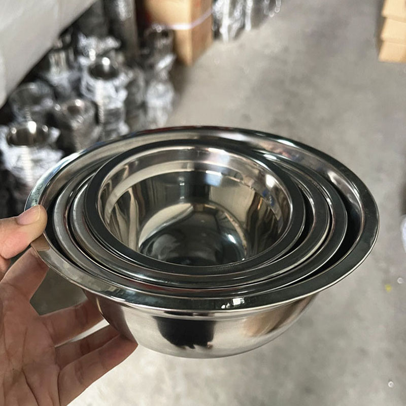 橙亿鸿 特厚不锈钢无磁汤盆 圆碗 24cm/个高清大图