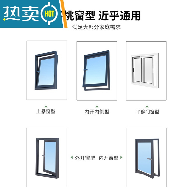 显彩窗户安全锁平开窗限位器防盗锁扣免打孔儿童推拉窗防护锁窗户卡扣 [打孔款]黑色升级加粗款房门安全扣