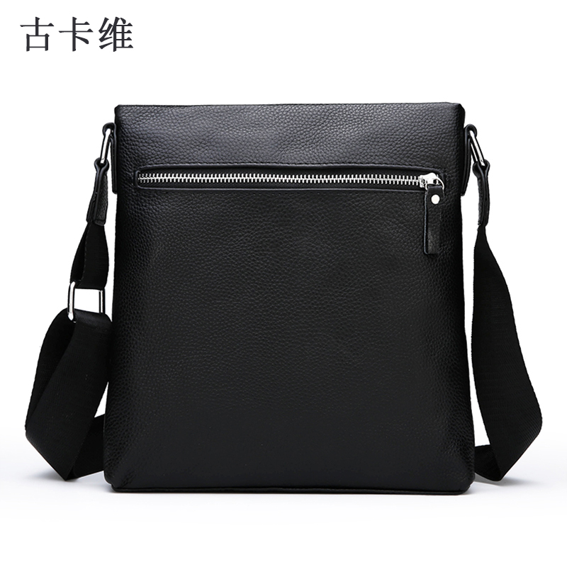古卡维 真皮单肩包斜跨包 BZ504-1 个高清大图