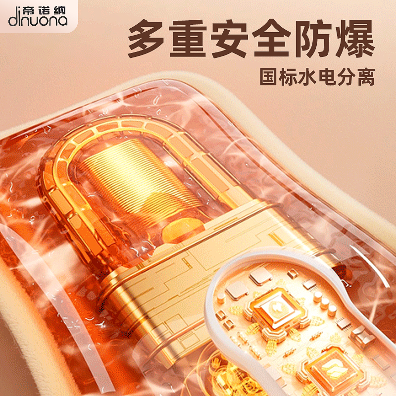 [补贴10%]热水袋充电式加大号加厚防爆暖手宝暖水袋女生用敷肚子可爱暖手袋高清大图