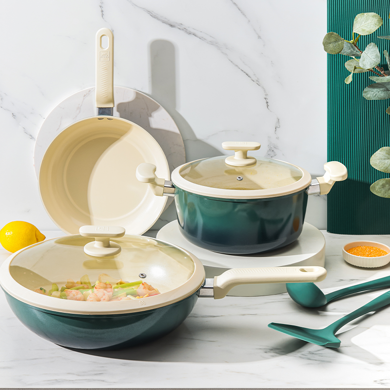 康宁 纳米陶系列不粘锅具五件组 WK-GJ05J61C-JY/KZ