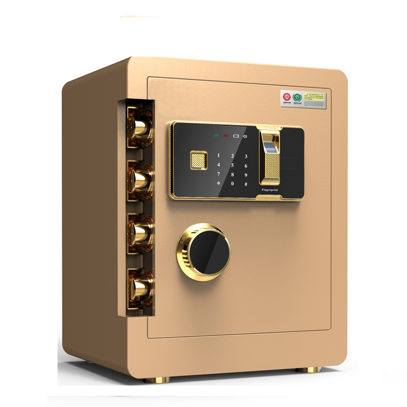 三金鑫 保险柜家用小型45cm办公指纹密码全钢防盗保险箱入墙迷你隐形保管箱夹万箱入墙衣柜床头 送货上楼
