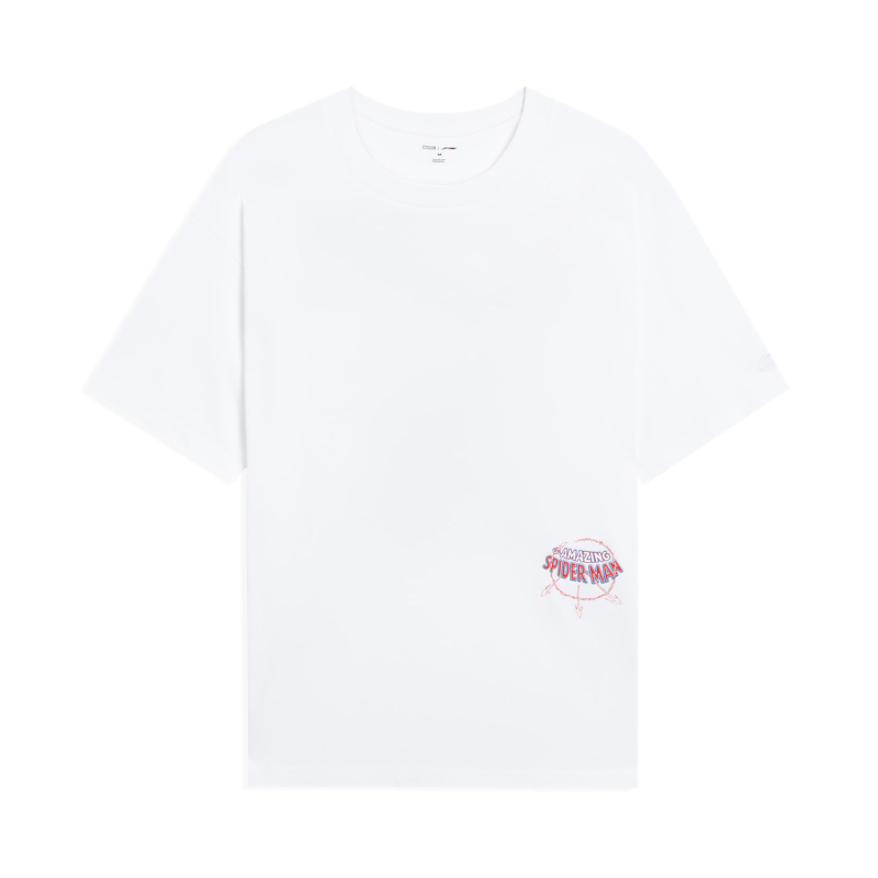 李宁X漫威钢铁侠系列短袖T恤男女同款2022新款圆领宽松情侣运动服