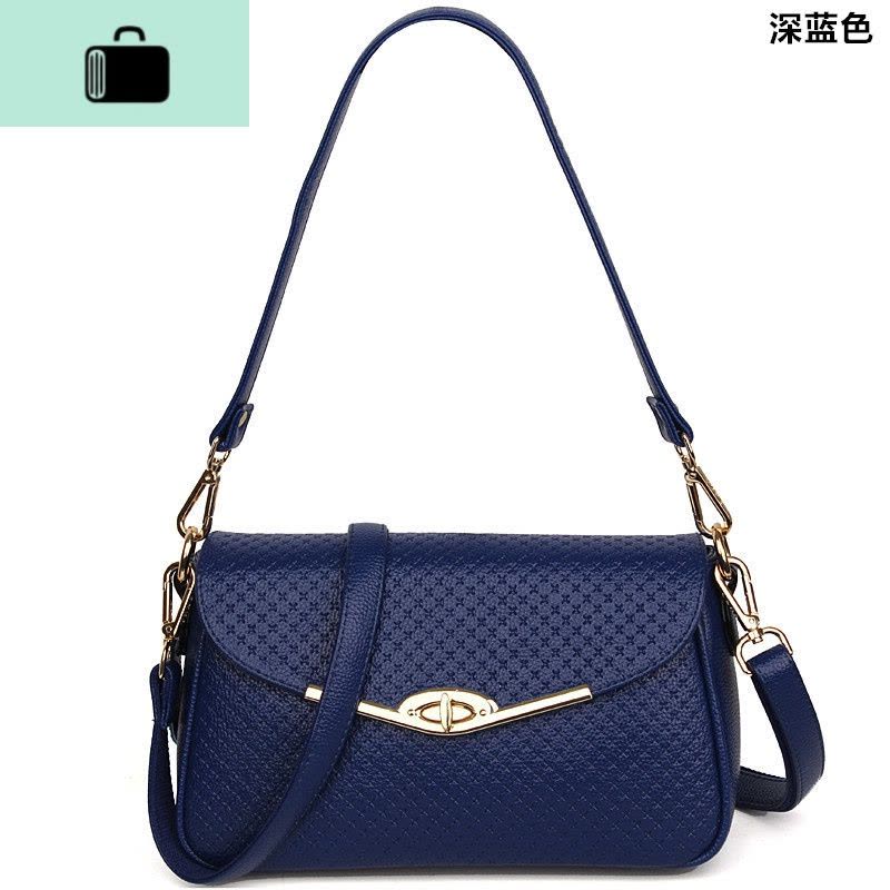 2020新款时尚压花女包中年女士妈妈单肩包纽扣小包包斜挎包小方包NEW LAKE女士单肩包图片