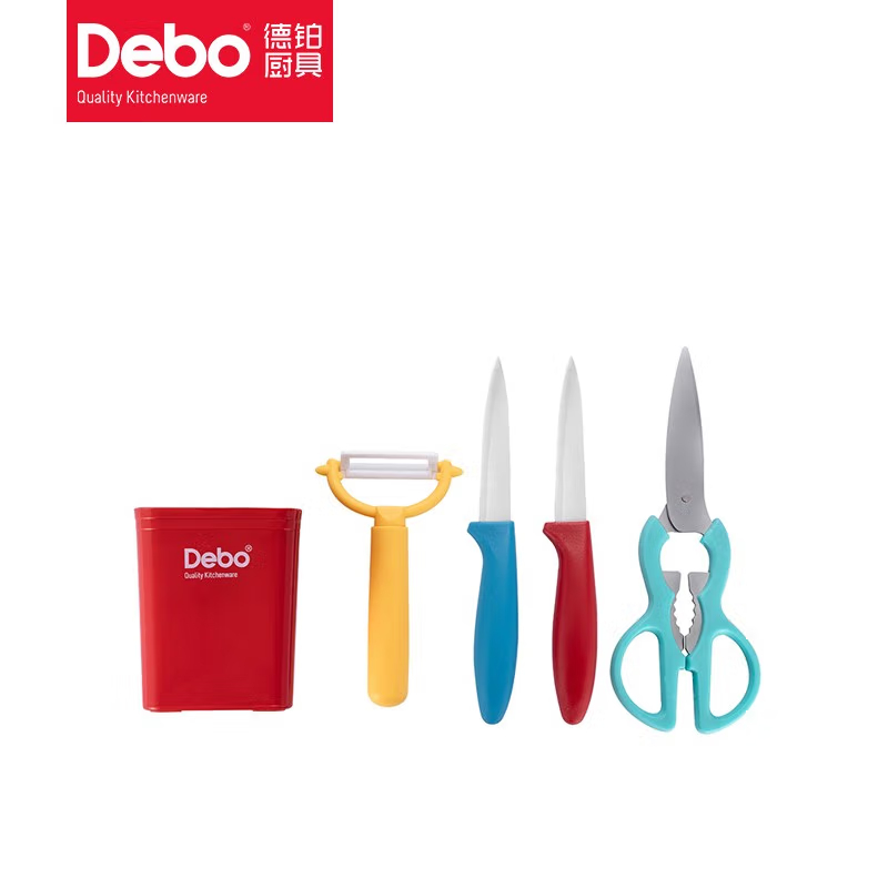 德铂(Debo) 萨曼塔水果刀不锈钢瓜刨套装 5件套 DEP-683高清大图