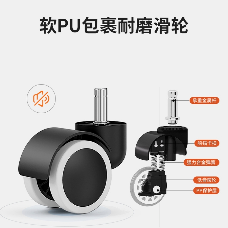 锦北 老板椅升降座椅电脑椅可躺办公椅旋转商务椅 小牛皮+搁脚高清大图