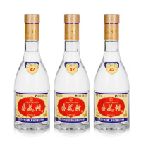 汾酒42度杏花村酒玻瓶475ml*3瓶 清香型山西特产国产白酒