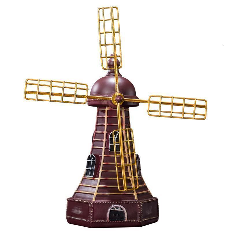 美帮汇美式乡村荷兰风车模型摆件酒吧咖啡客厅店铺装饰品创意摆设礼品高清大图