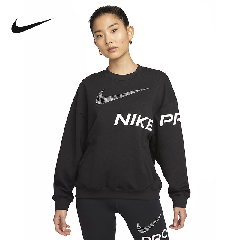 nike耐克卫衣女款2023春季新款运动服休闲圆领卫衣套衫dx0075010