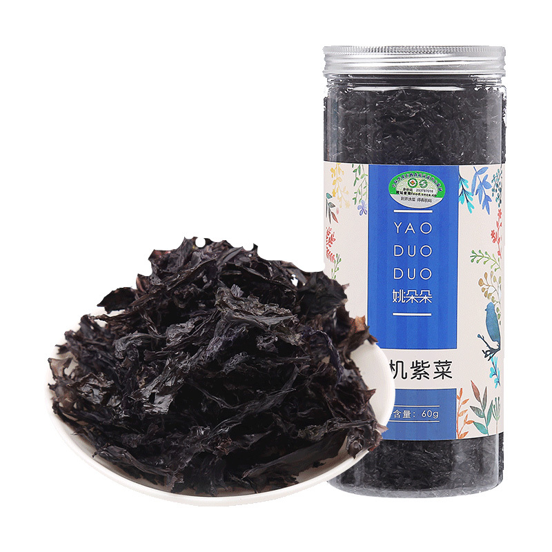 姚朵朵 有机紫菜 海产干货头水紫菜 60g