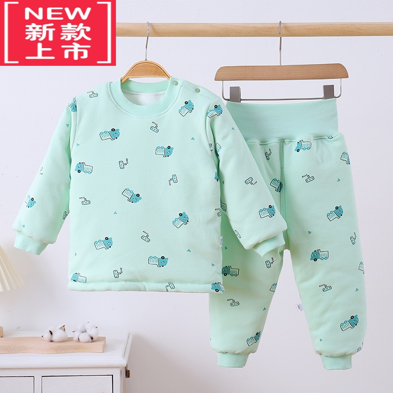 可莉允婴儿衣服连体衣秋冬新生儿外出夹棉保暖哈衣套装冬装加厚棉服宝宝