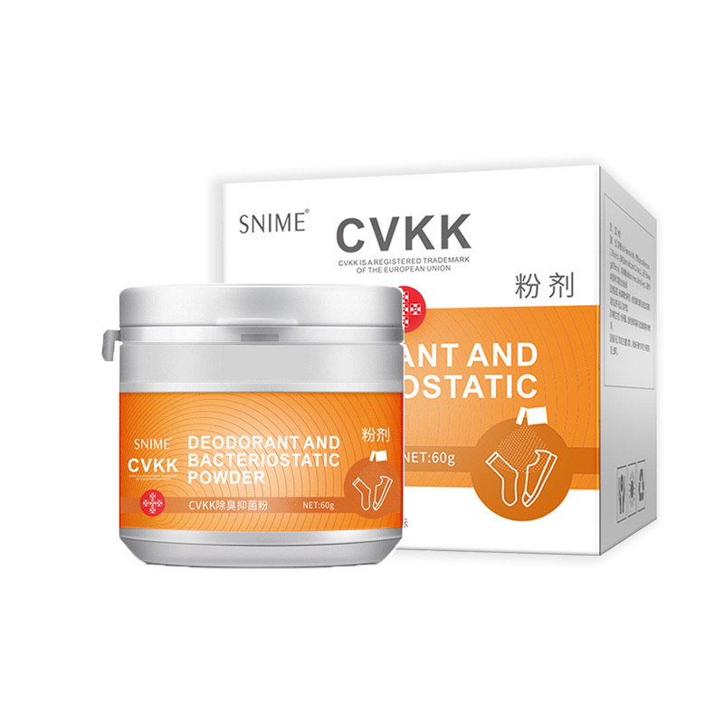 CVKK脚气除臭抑菌粉60g*3盒 脚气止痒泡脚粉真菌感染脱皮烂脚丫脚臭脚痒水泡型脚烂狼毒抑菌杀菌除水泡型足部护理用品