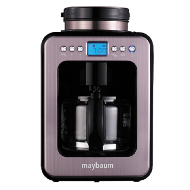 [精选]五月树maybaum M380红色咖啡机 商用家用全自动智能滴漏式美式磨豆咖啡机