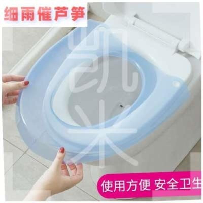 蓝色(送挂钩) 马桶垫坐垫圈通用马桶圈合租房防水马桶套家用马桶盖卫生护套62。