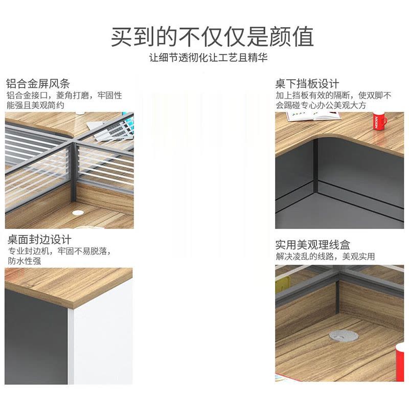 圣德列 屏风工位办公桌CG8 1000*700*1200/米图片