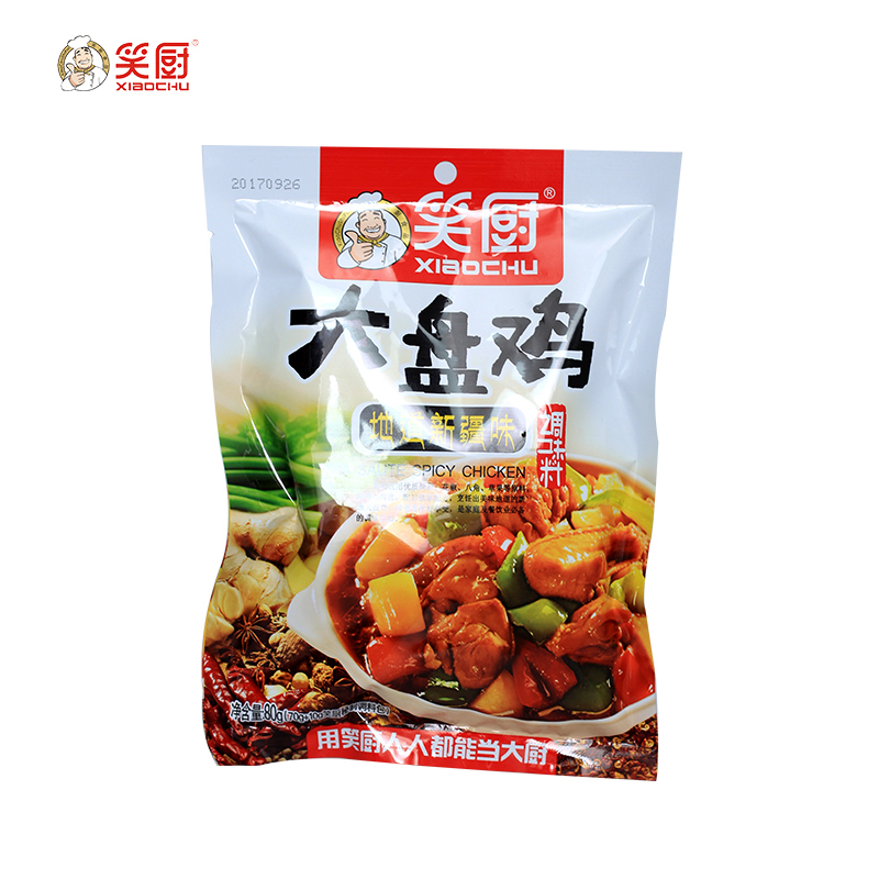 笑厨新疆大盘鸡调料80g*1袋正宗炒鸡烧公鸡湿西域包佐料家用