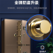 易企采 1.85米大型保险柜白色电子指纹对开门保密柜家用字画收藏全钢办公室档案文件珠宝箱防盗金库密码保险箱