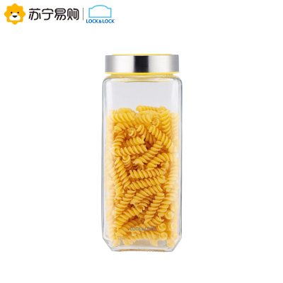 乐扣乐扣（LOCK&LOCK） 玻璃储物罐 密封防潮储物瓶 零食杂粮收纳储物容器LLG803 1300ML