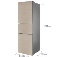 【二手99新】容声（Ronshen）BCD-220WKB1NYC 220升三开门无霜冰箱 钢化玻璃面板 金色