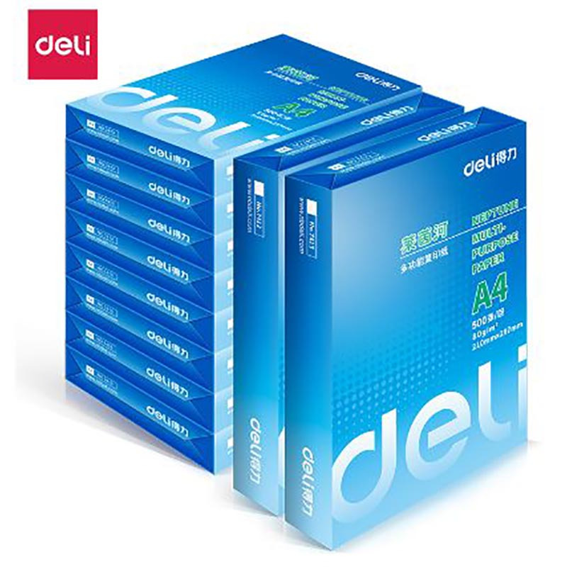 得力7415莱茵河复印纸(A4-80g-10包)