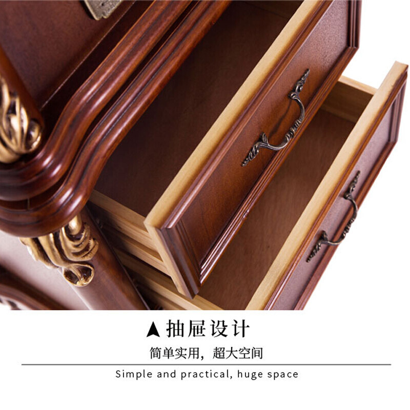 欧蒂诺 JD-898Z 仿古留声机 老式黑胶电唱机复古唱片机音响大喇叭 经典棕