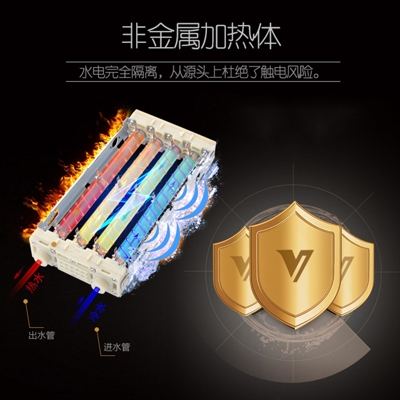 [当天发货]汉诺威家用洗澡即热式电热水器H2S-88