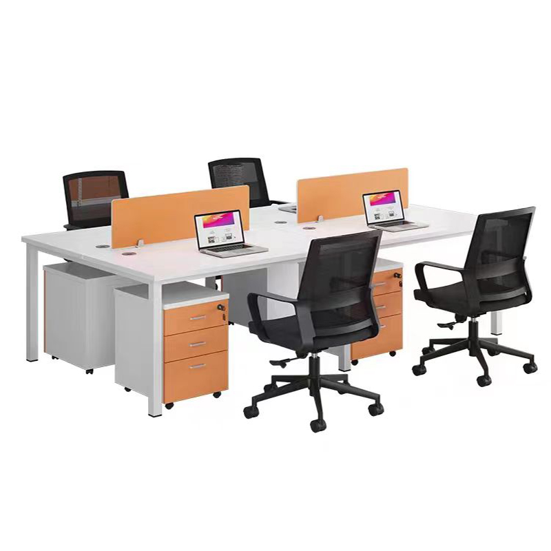 渝瑞坤 办公桌(4人位)1000*600*750mm/套高清大图