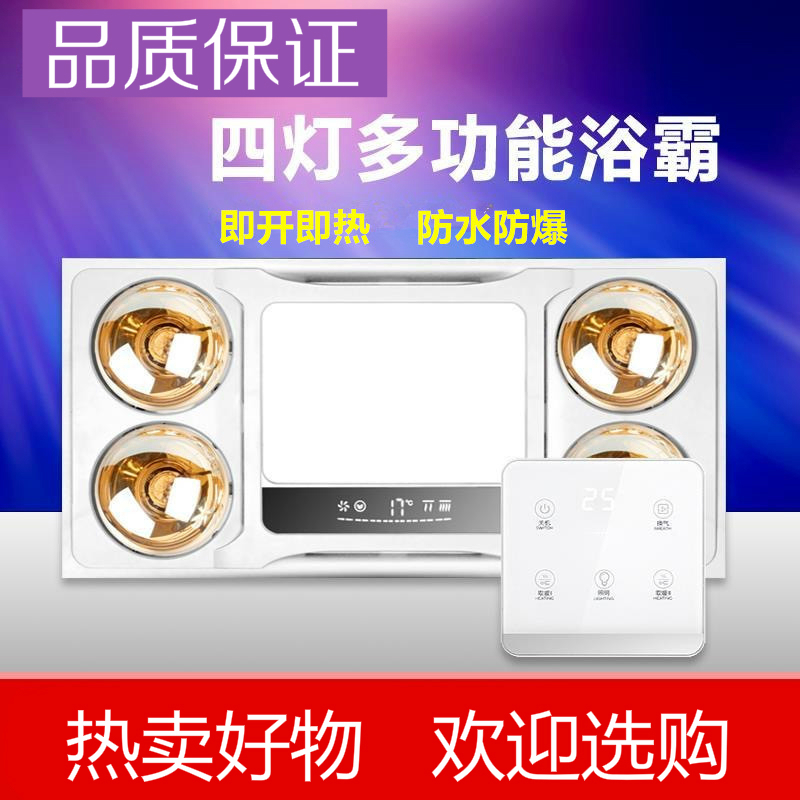 灯暖浴霸 集成吊顶嵌入式30*60卫生间排气扇浴霸