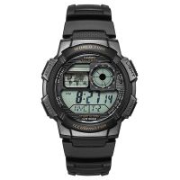 卡西欧CASIO数字男士手表运动腕表Regular普通系列多功能男表AE-1000W-1A防水学生电子表 男 30m