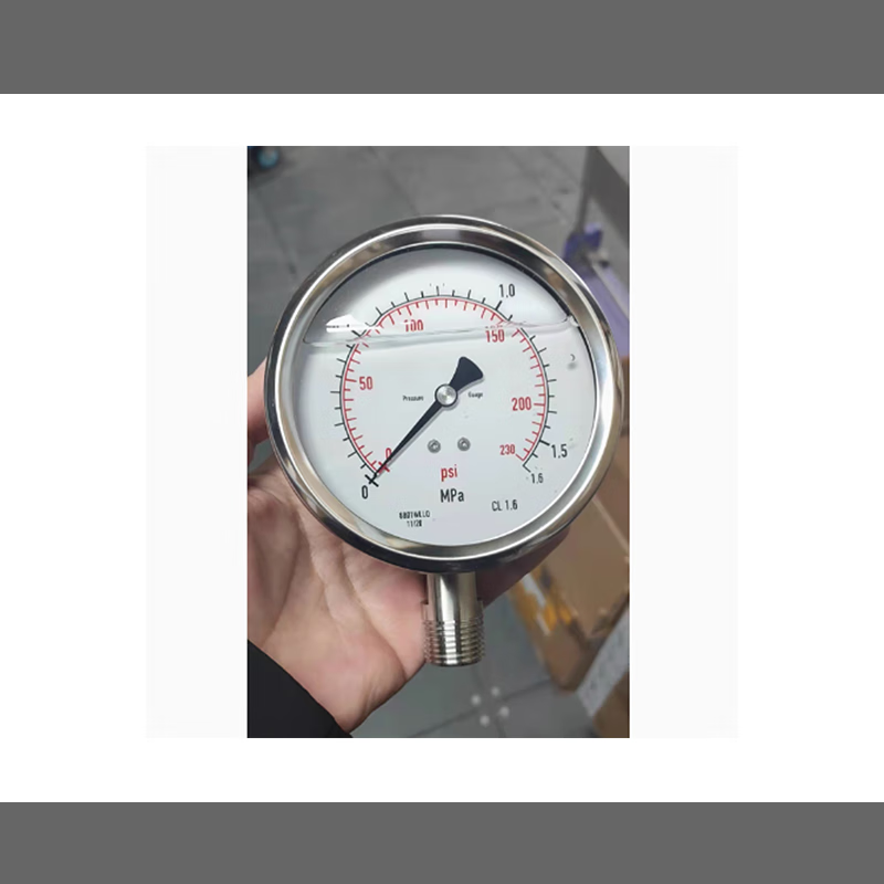 hizhg 60mm隔膜压力表PP隔膜4分内丝0-1.6Mpa;PGE.23.063