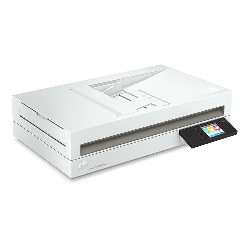 惠普(hp)2600f1平板馈纸式扫描仪高速扫描USB接口+25页速度+按键办公文件快速连续自动进纸A4双面扫描不降速