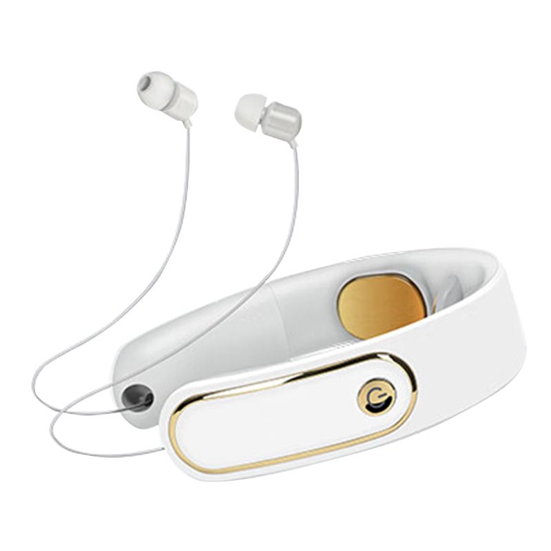 迪斯颈椎按摩器家用智能电脉冲护颈仪颈部肩部按摩仪 送父母朋友礼物 DE-F32典雅白