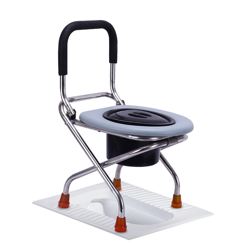 坐便椅老人孕妇坐便器坐便凳病人轻便可折叠残疾人移动马桶椅子老年坐