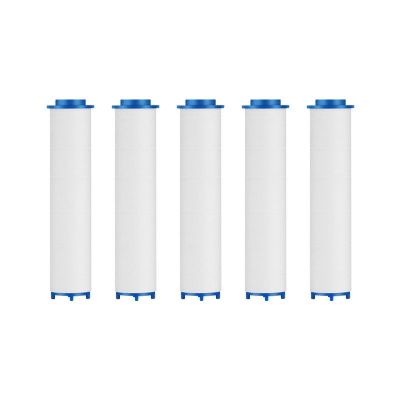 55mm(芯长)-五支装 花洒喷头过滤芯水龙头专用PP棉芯净化除氯淋浴洗澡沐浴净水器家用