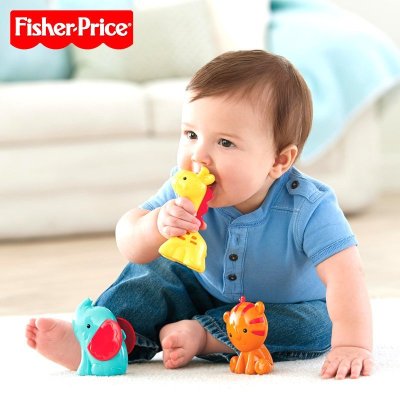 Fisher Price费雪缤纷动物豪华床铃Y6599塑料玩具适合0岁起宝宝