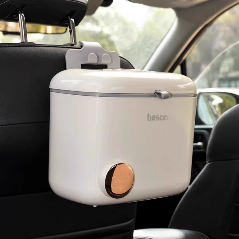 chanyoung 2025新款车载垃圾桶车内垃圾收纳桶后排挂式 个高清大图