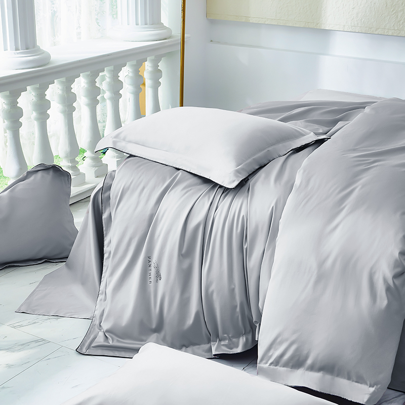 金丝莉(KINTHERI) 一夜豹富 100全棉套件 远山灰 规格200×230cm 2950G(NM)高清大图