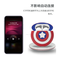 ESCASE 苹果耳机保护套 airpods1/2代 苹果无线蓝牙硅胶壳 潮牌创意收纳盒男女款卡通可爱漫威正版 红蓝盾牌