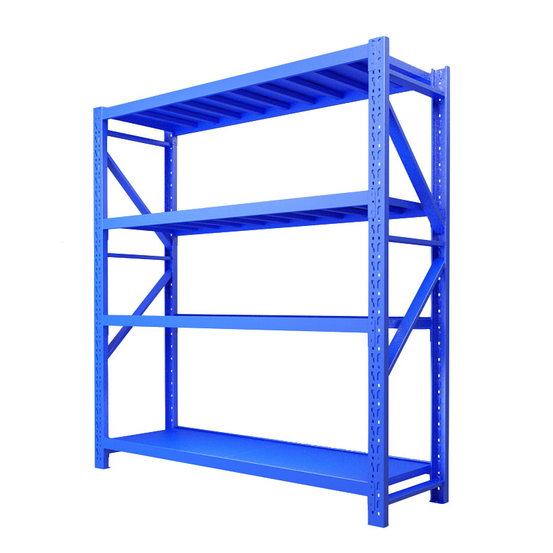 帅畅承重200kg货架置物架钢制货架蓝色主架长200宽50高200CM高清大图