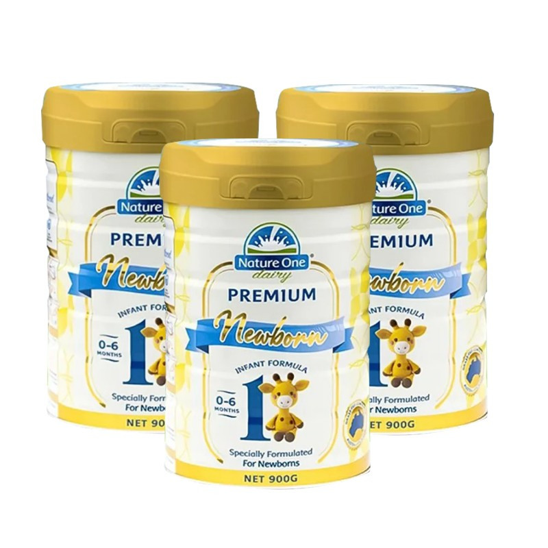 新包装新效期-澳洲进口奥纯冠Nature One Dairy铂金版婴幼儿一段奶粉900g1段适合0-6个月富含乳铁蛋白