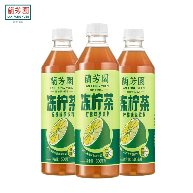 兰芳园冻柠茶500ml*9瓶高清大图