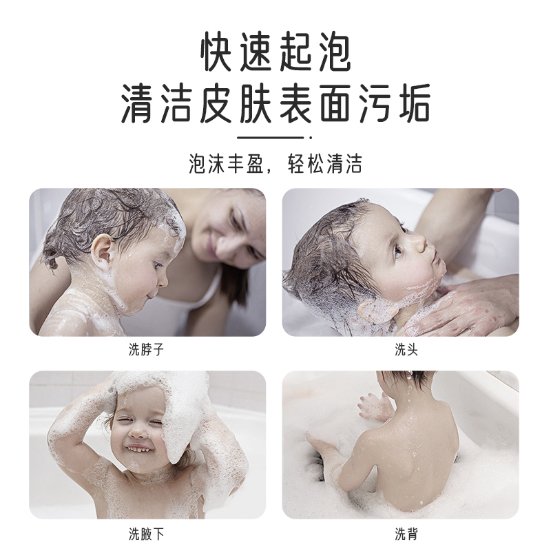 Protefix宝宝魔芋扑扑绵婴儿洗澡海绵儿童洗脸扑搓澡神器宝宝沐浴棉家用