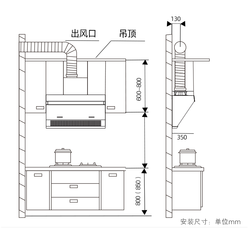 苏泊尔(SUPOR)DJ2C3+P20抽吸油烟机燃气灶烟灶套餐套装 触控式侧吸式吸油烟机灶具自动清洗18立方(液化气)
